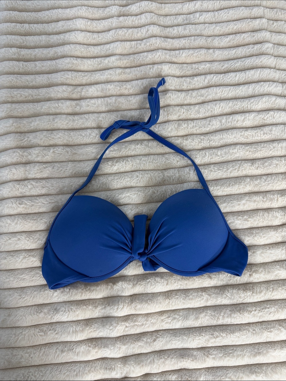 Royal Blue Halter Bikini Top